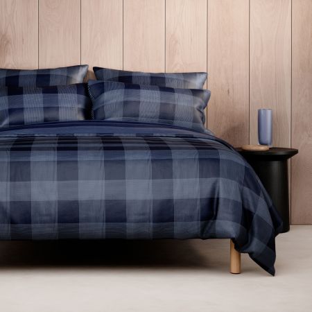 Harten Quilt Cover Set in Midnight
